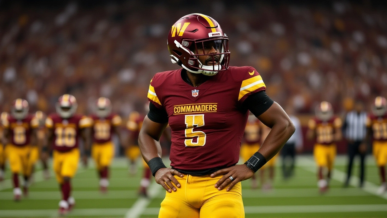 Commanders' playoff hopes dim as Jayden Daniels out vs. Chiefs, defense crumbles